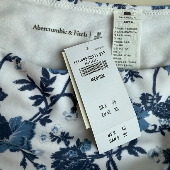 NWT Abercrombie | Mid Rise High-Leg Moderate Bottom - Picture 3 of 4